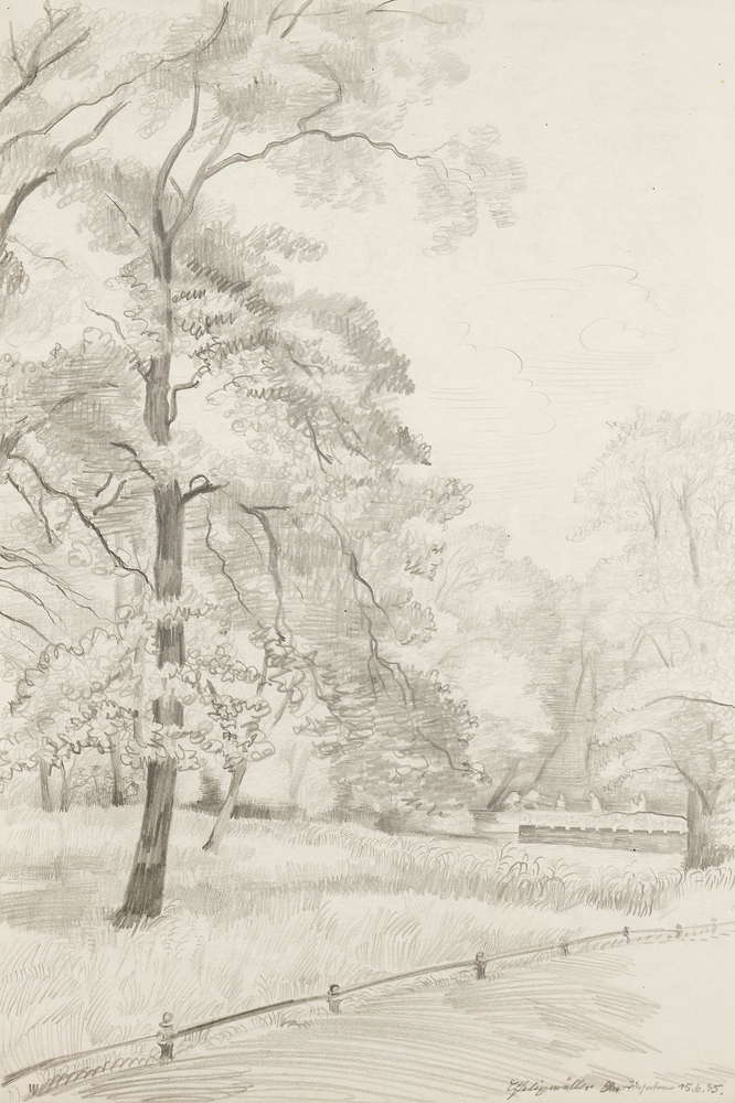 Auktionshaus Quentin Berlin  Zeichnungen Felixmüller  Conrad  Berlin - Tiergarten. 15. 6. (19)35