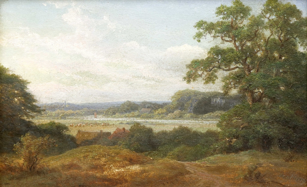 Auktionshaus Quentin Berlin  Gemälde Haeselich  Georg  Weite Landschaft