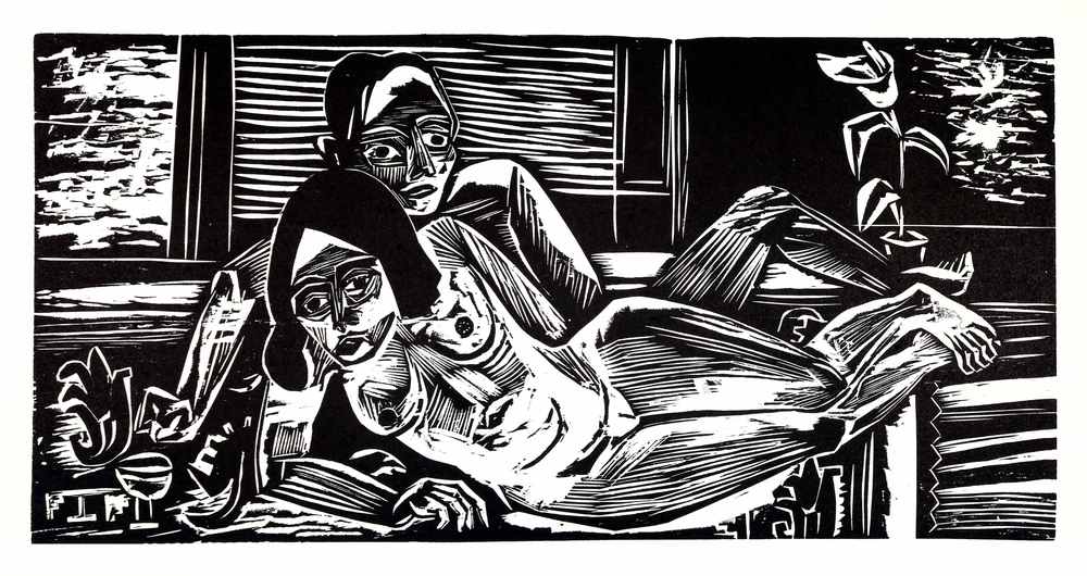 Auktionshaus Quentin Berlin  Künstlergrafik Staiger  Otto  Liebespaar