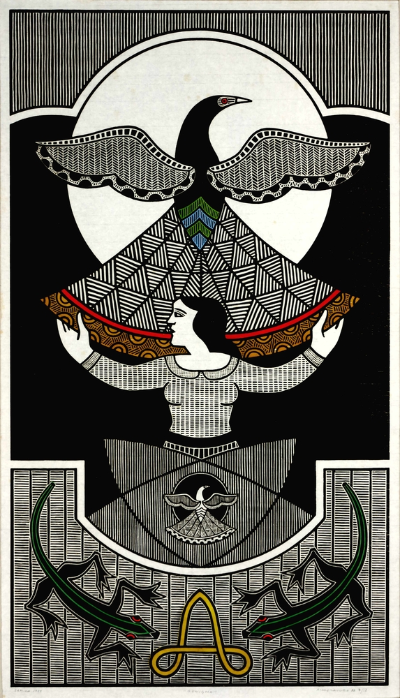 Auktionshaus Quentin Berlin  Künstlergrafik Samico  Gilvan  O Enigma. 1989