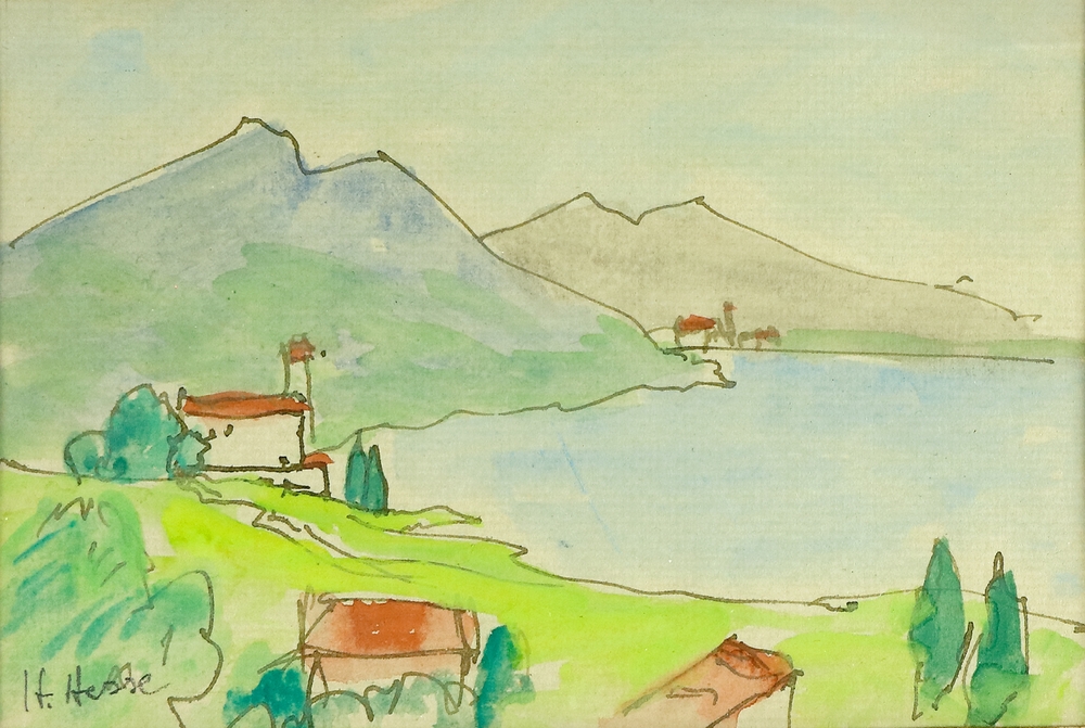 Auktionshaus Quentin Berlin  Zeichnungen Hesse  Hermann  Landschaft im Tessin.