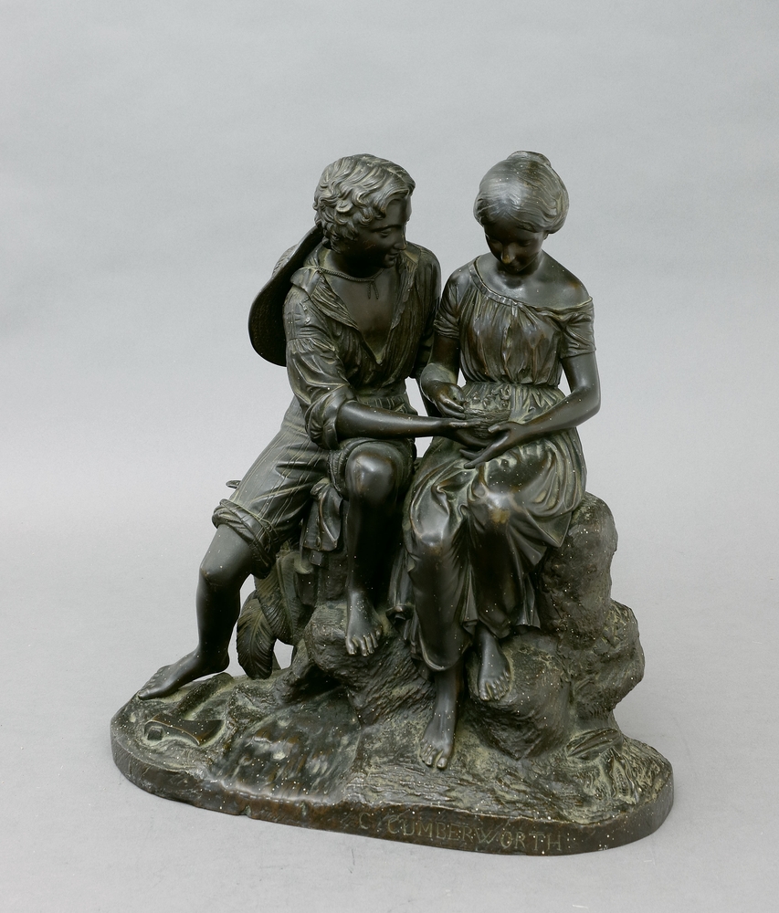 Auktionshaus Quentin Berlin  Skulptur Cumberworth  Charles  Paul und Virginie.