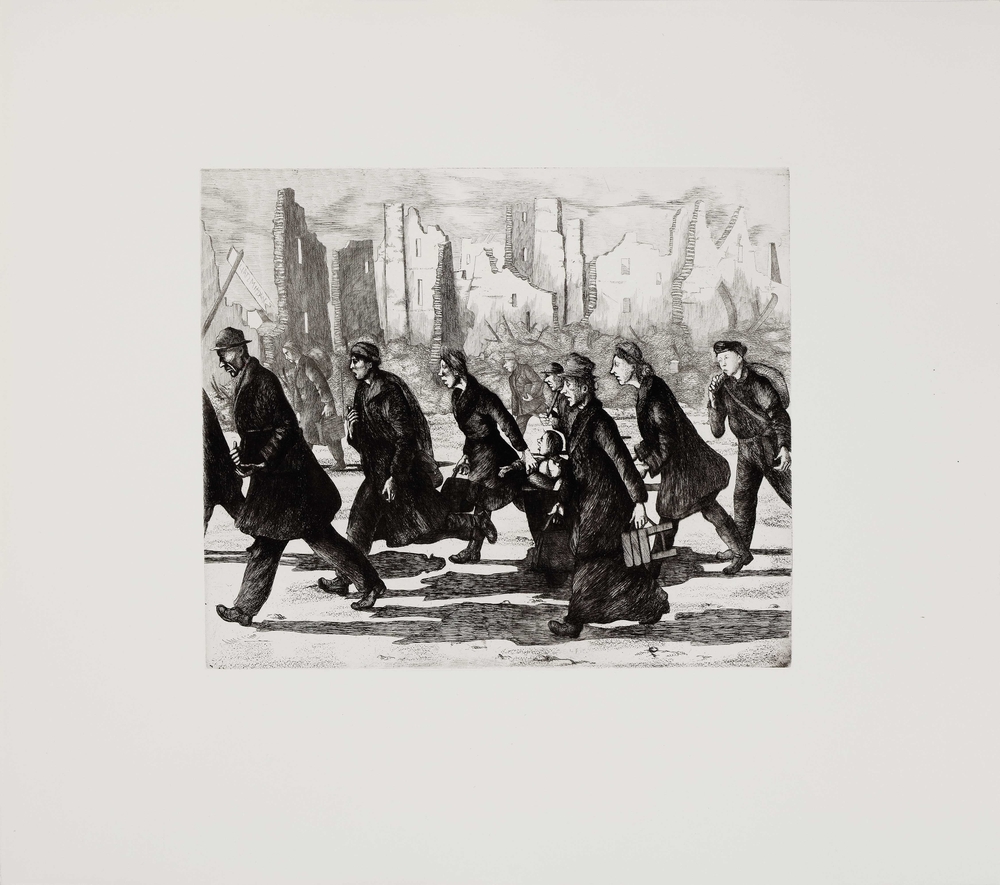 Auktionshaus Quentin Berlin  Künstlergrafik Rotermund  Gerda  De profundis clamavi ad te  Domine. Zyklus von 16 Rad.