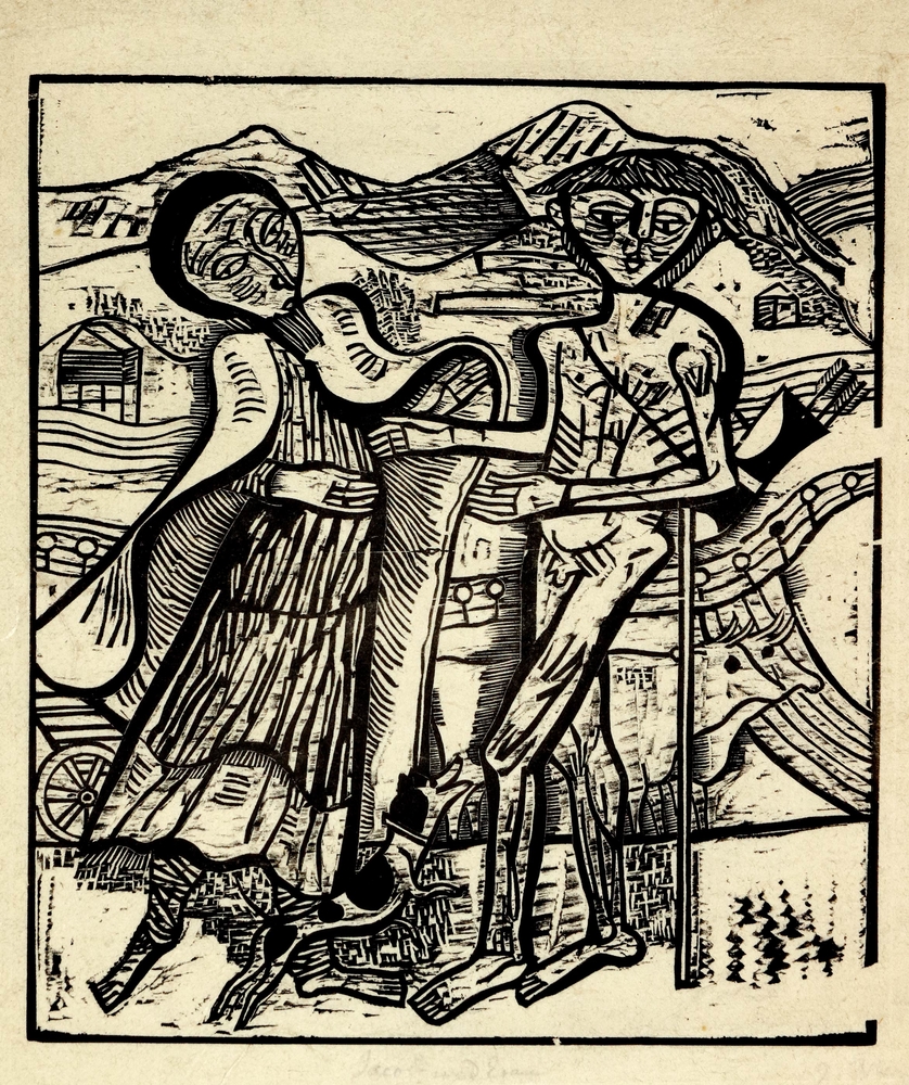 Auktionshaus Quentin Berlin  Künstlergrafik Marcks  Gerhard  Jacob und Esau. 1921.