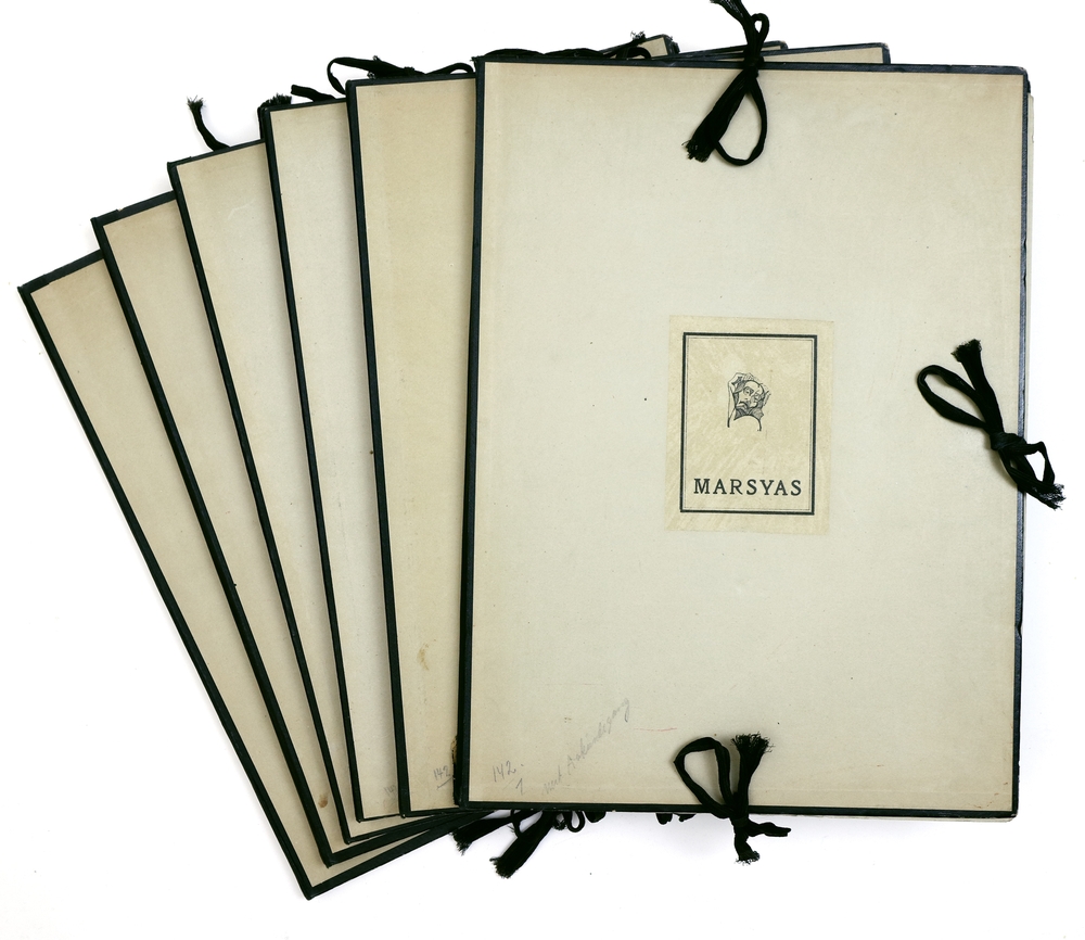 Auktionshaus Quentin Berlin  Künstlergrafik Marsyas  Eine Zweimonatsschrift. Hrsg. von Th. Tagger. Jg. I  Heft 1-6 (alles Erschienene)