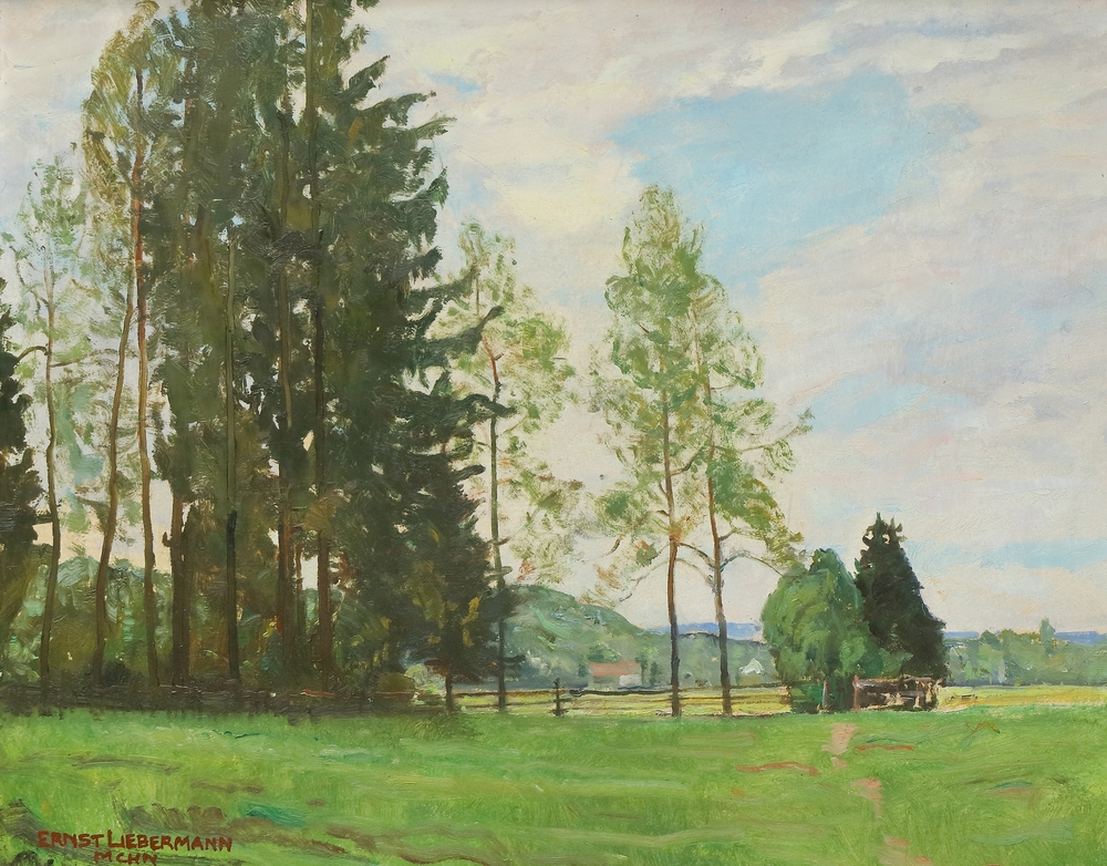 Auktionshaus Quentin Berlin  Gemälde Liebermann  Ernst  Ein Maientag.