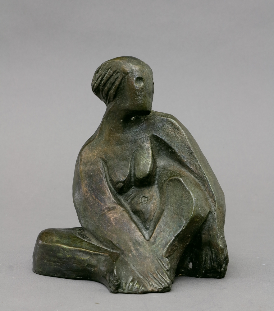Auktionshaus Quentin Berlin  Skulptur Gutfreund  Otto  nach  Sitzende Frau. (1927)