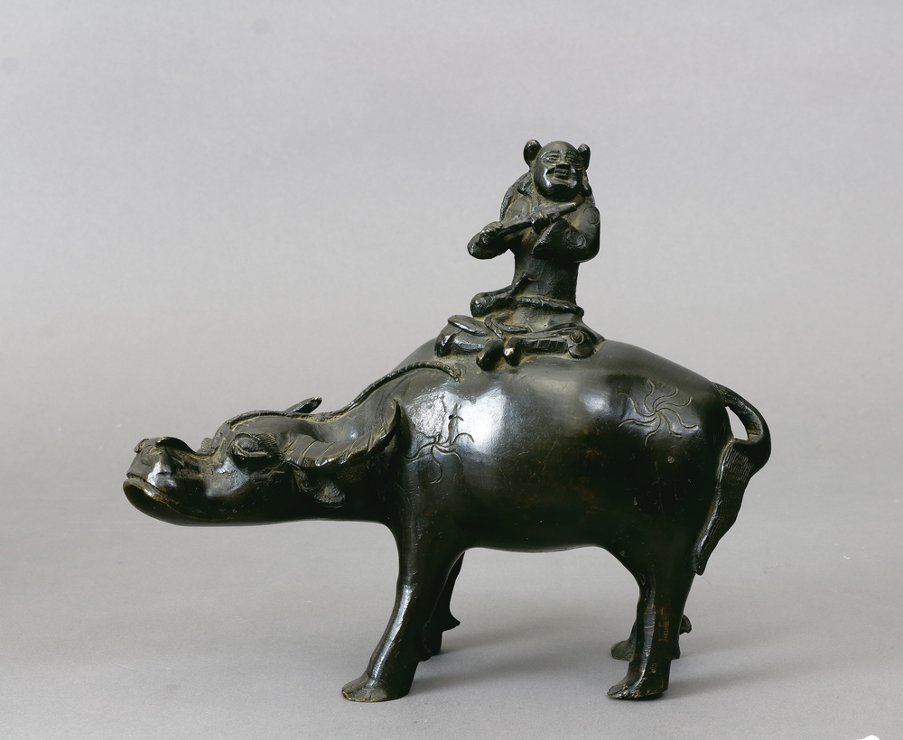 Auktionshaus Quentin Berlin  Asiatika Japan  Figurengruppe  Meiji  Büffelreiter