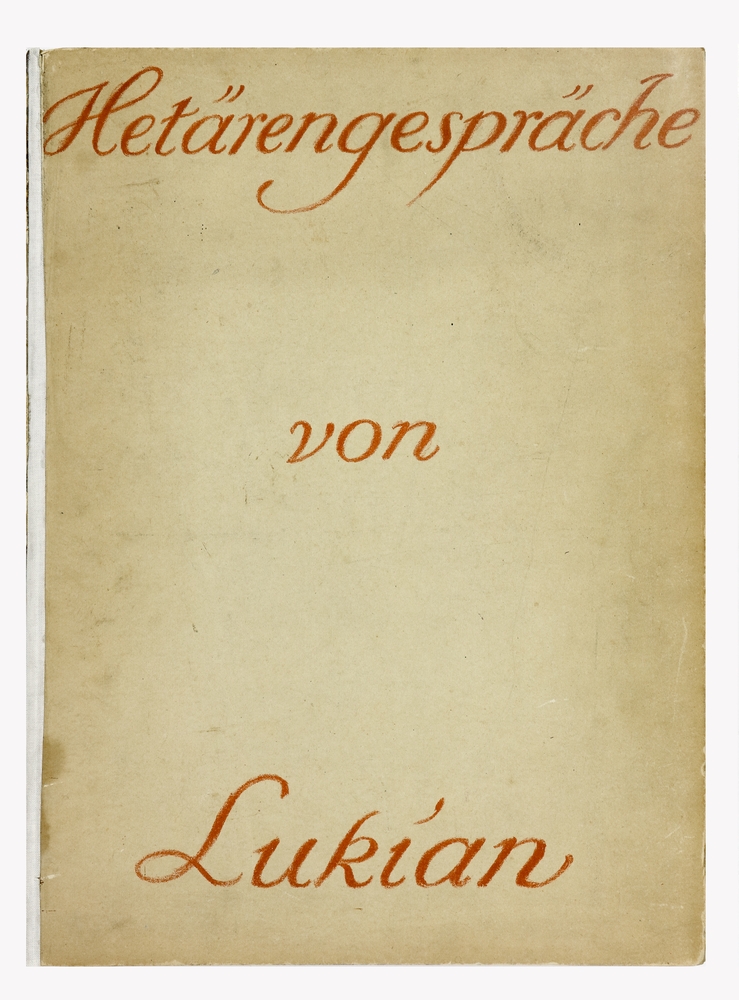 Auktionshaus Quentin Berlin  Künstlergrafik Schneider-Kainer  Lene  Hetärengespräche des Lukian. 1920