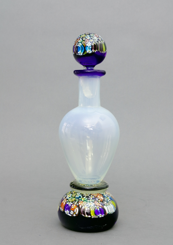 Auktionshaus Quentin Berlin  Silber Karaffe  Italien  Murano Millefiori  2. Hälfte 20. Jh.