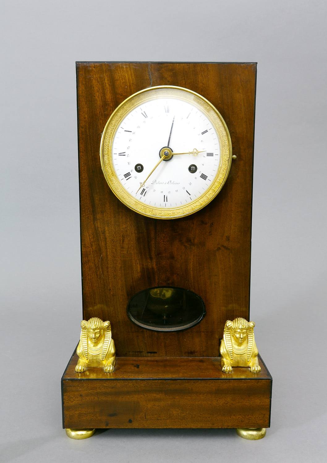 Auktionshaus Quentin Berlin Uhr  Empire -Kaminuhr  Frankreich  Dubois a OrlÃ©ans  um 1810-20