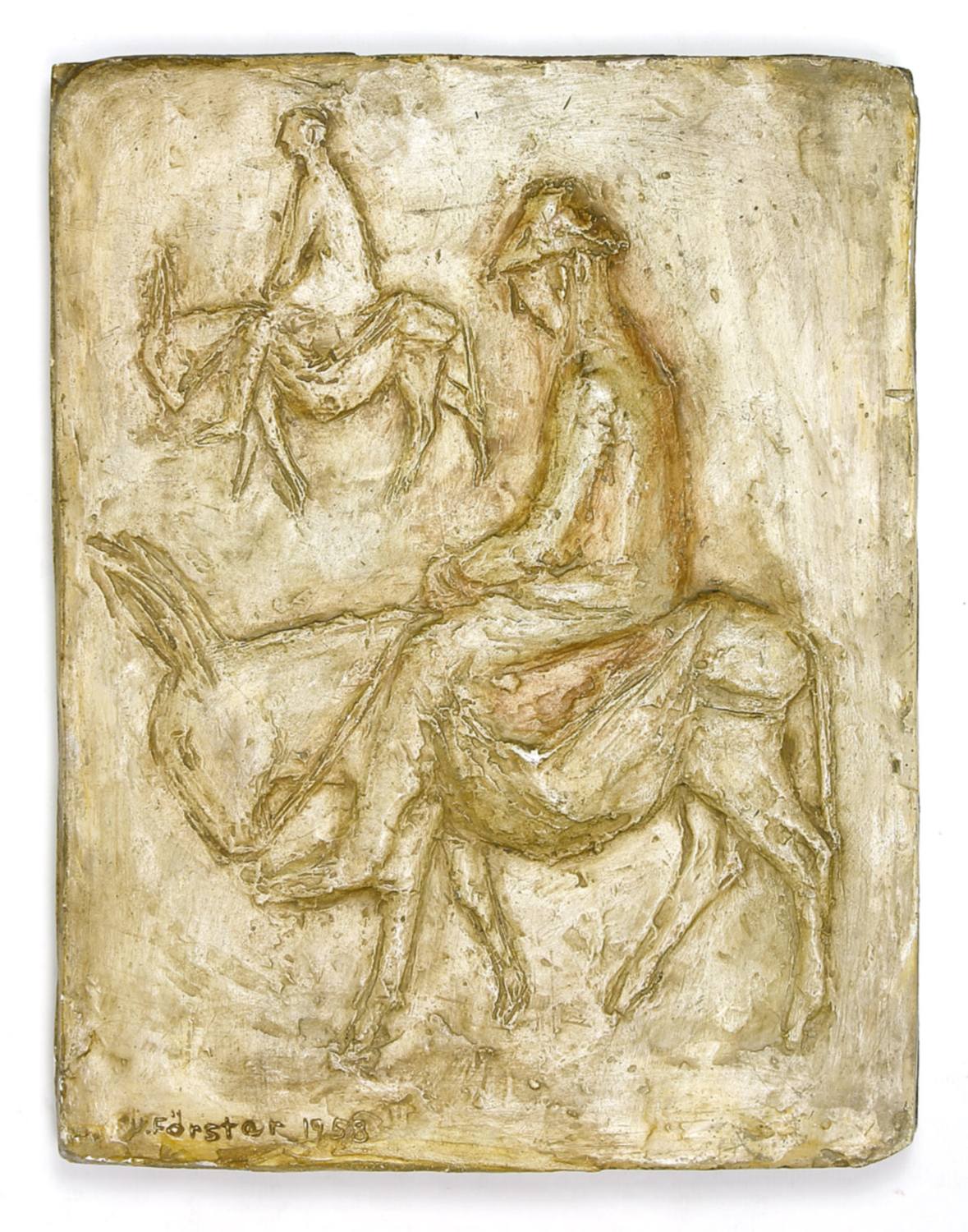 Auktionshaus Quentin Berlin  Skulptur Hanke-Förster  Ursula  Eselreiter. 3 Reliefs