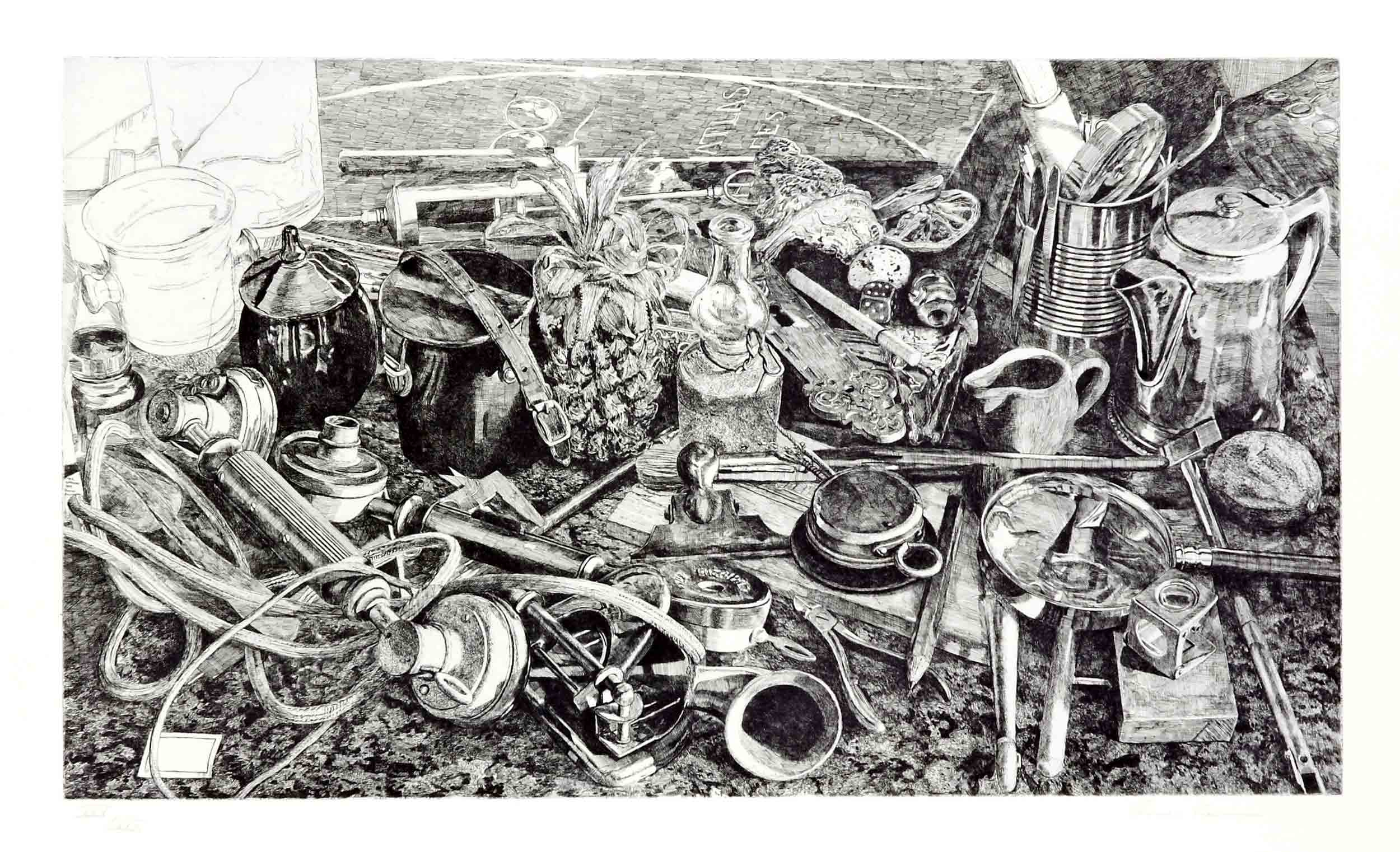 Auktionshaus Quentin Berlin  Künstlergrafik Kassette  MeisterschülerInnen* zum 60. Geburtstag von Klaus Fussmann