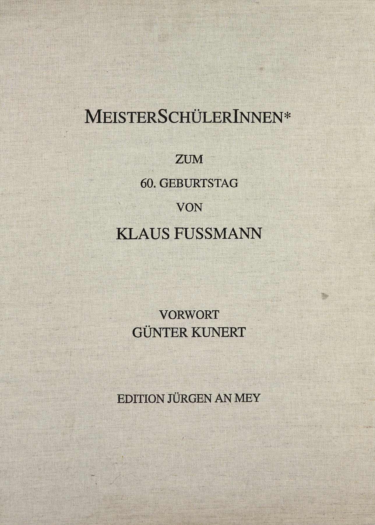 Auktionshaus Quentin Berlin  Künstlergrafik Kassette  MeisterschülerInnen* zum 60. Geburtstag von Klaus Fussmann