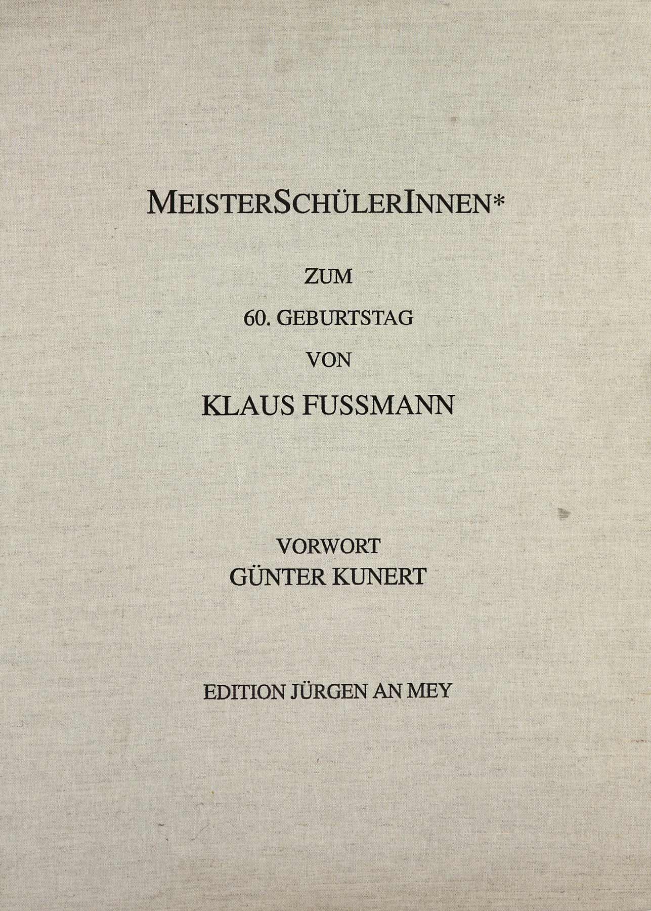 Auktionshaus Quentin Berlin  Künstlergrafik Kassette  MeisterschÃ¼lerInnen* zum 60. Geburtstag von Klaus Fussmann