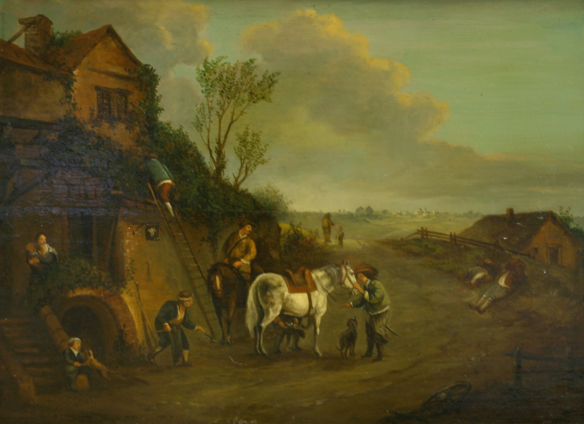 Auktionshaus Quentin Berlin Genremaler  um 1800  Beim Schmied