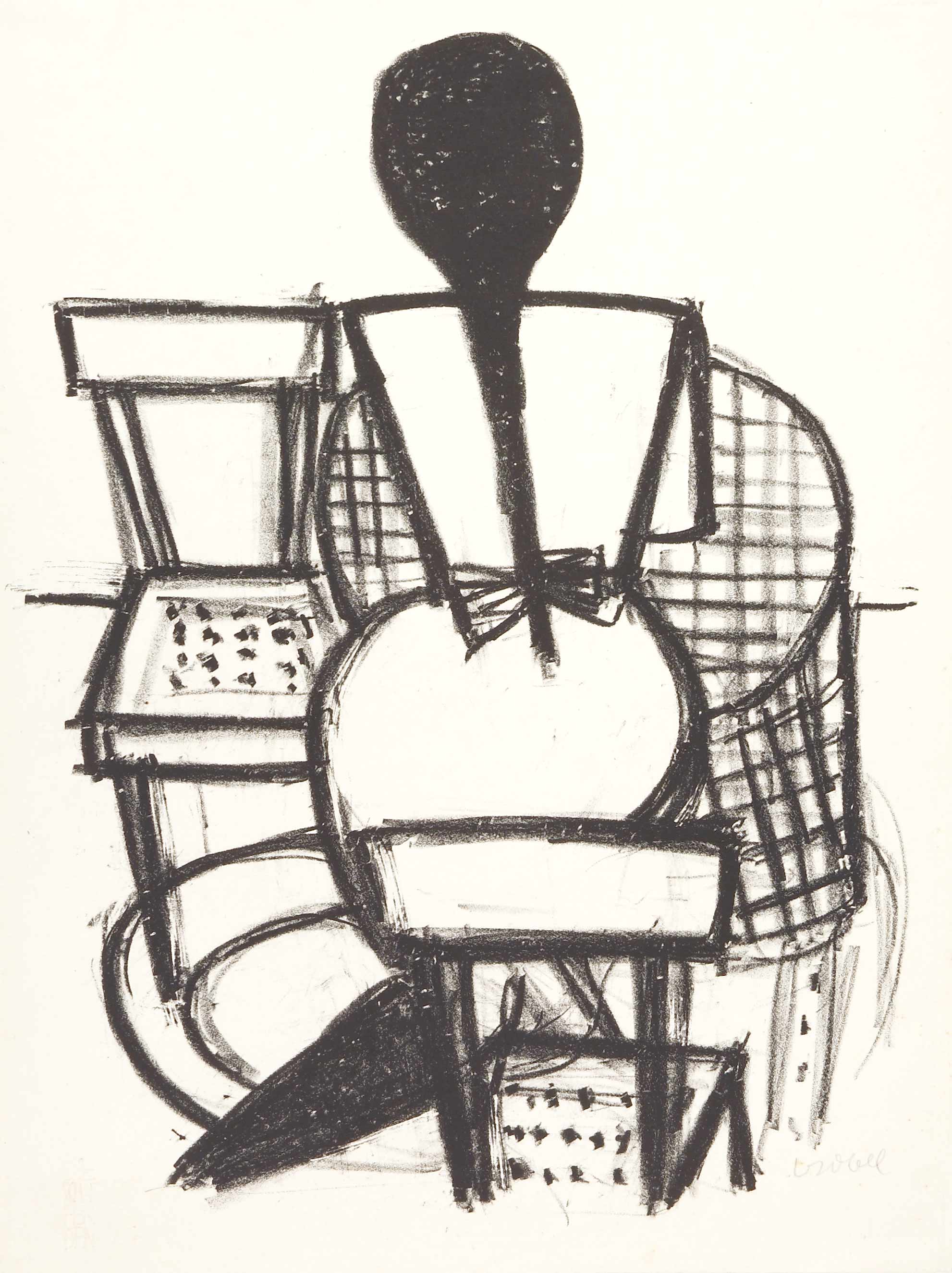 Auktionshaus Quentin Berlin CzÃ³bel  BÃ©la (1883 Budapest - 1976 ebd.) / Sitzendes MÃ¤dchen. 1920. Lithographie. Bg. 41 1 x 31 5 cm. Signiert sowie mit dem Trockenstempel D