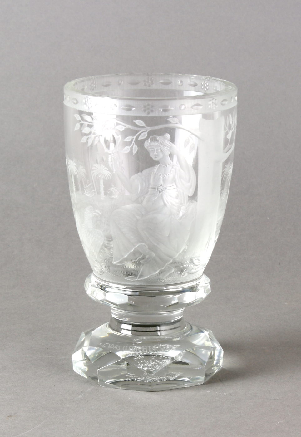Auktionshaus Quentin Berlin Pokal  Kristall  Das Gesicht  um 1800