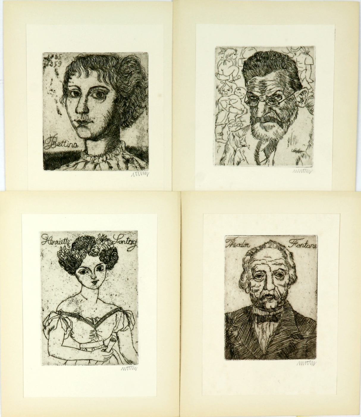 Auktionshaus Quentin Berlin  Künstlergrafik Mappenwerk  Hanfried Schulz. Berliner Portraits.