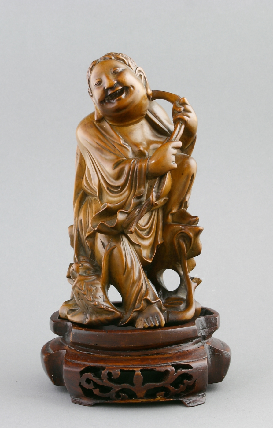 Auktionshaus Quentin Berlin Japan  Figur  Buchsbaum  Meiji (1868-1912)