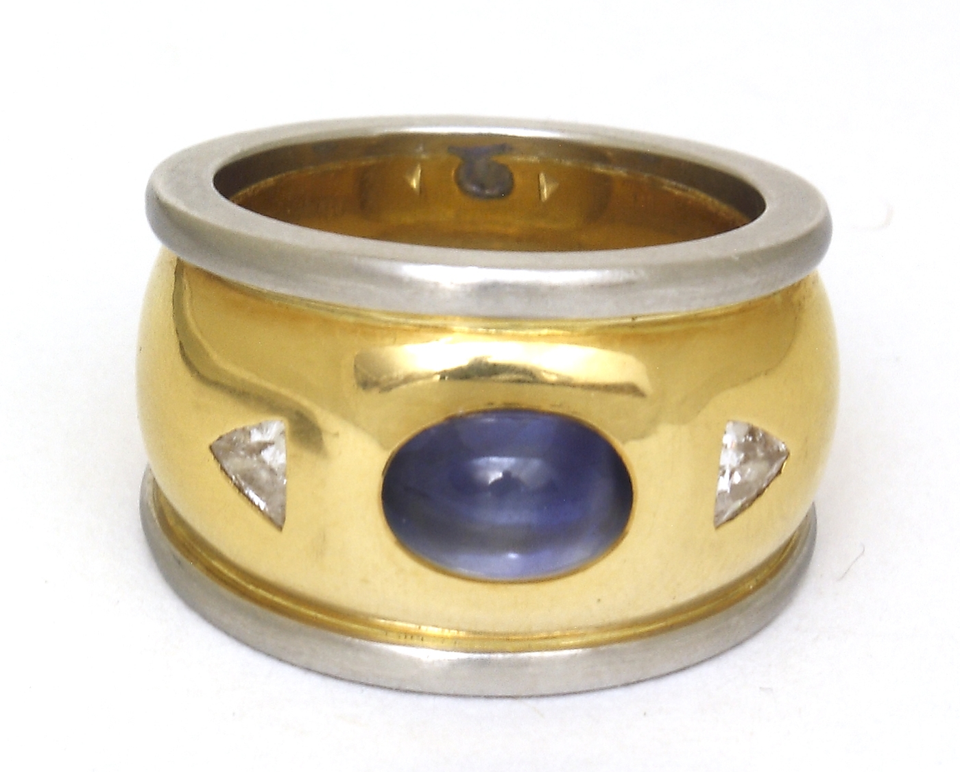 Auktionshaus Quentin Berlin Ring  950er Platin und 750er GG.