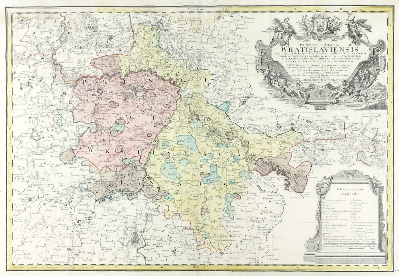 Auktionshaus Quentin Berlin  Dekorative Grafik Landkarte  Schlesien  Homann Erben  NÃ¼rnberg  um 1736