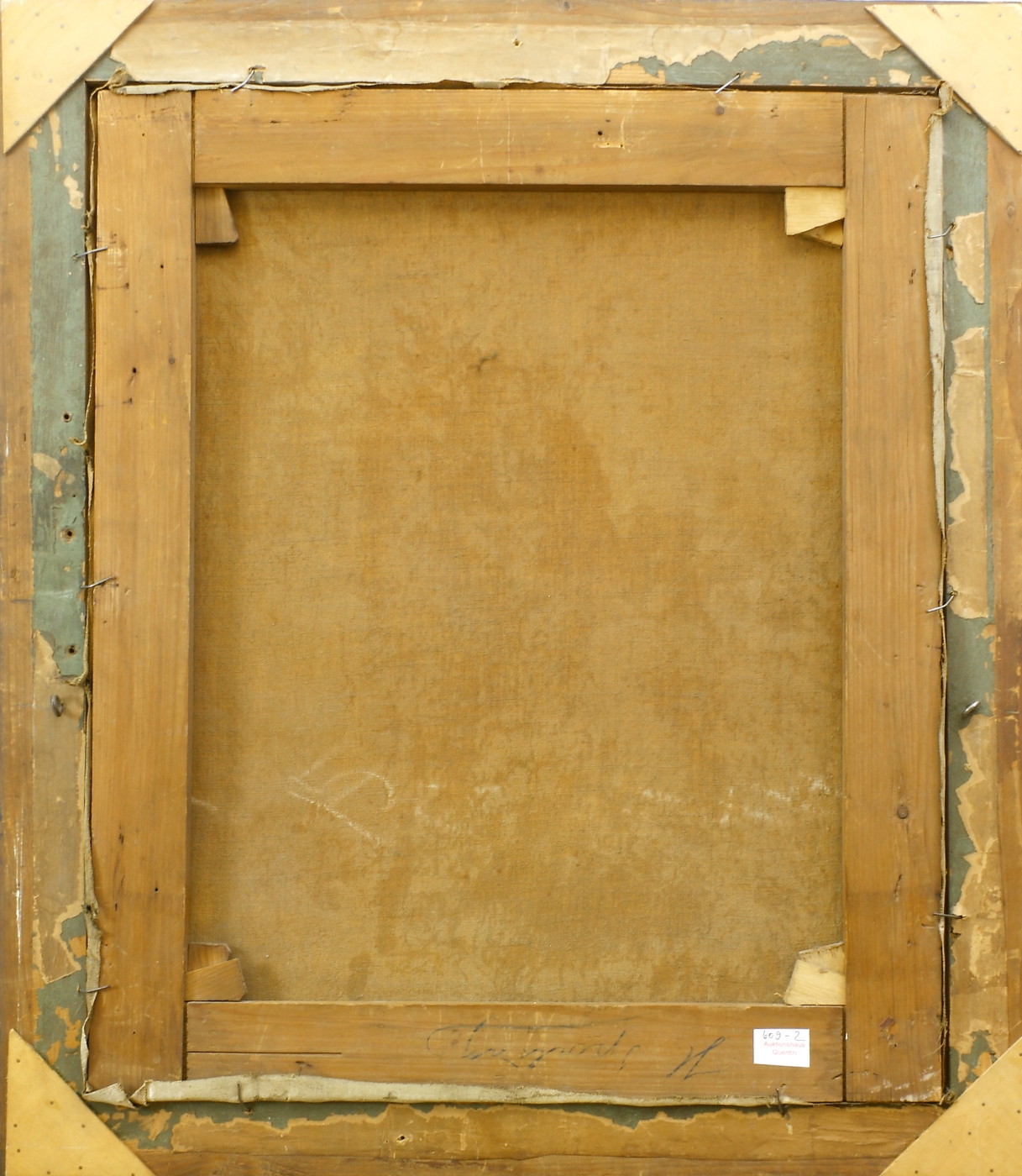 Auktionshaus Quentin Berlin  Gemälde Sperling  Heinrich  Zwei Frauen und Katze bei einem alten Haus. (18)74