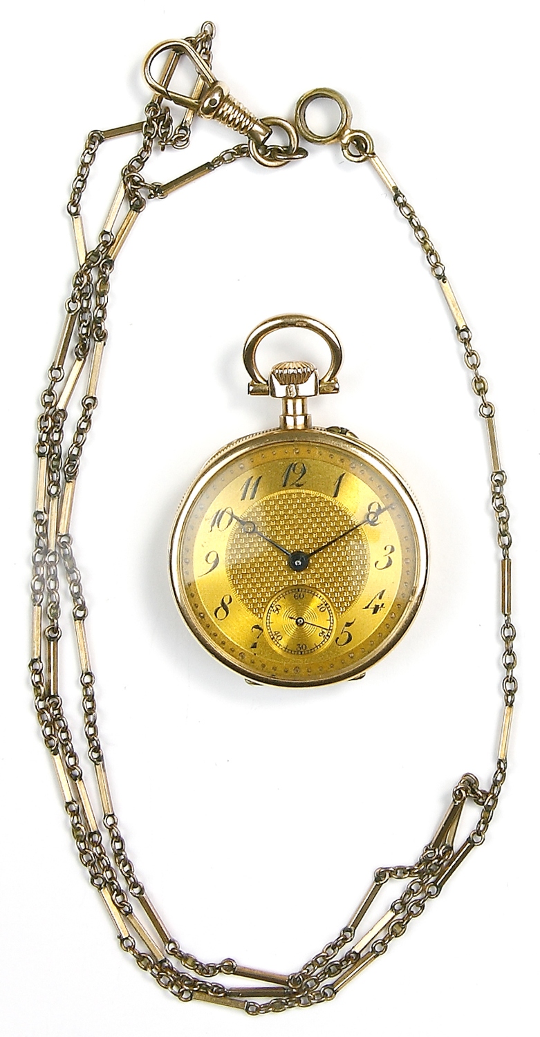 Auktionshaus Quentin Berlin  Schmuck Uhr  Frackuhr  585er Rosegold  IWC Schaffhausen  um 1901