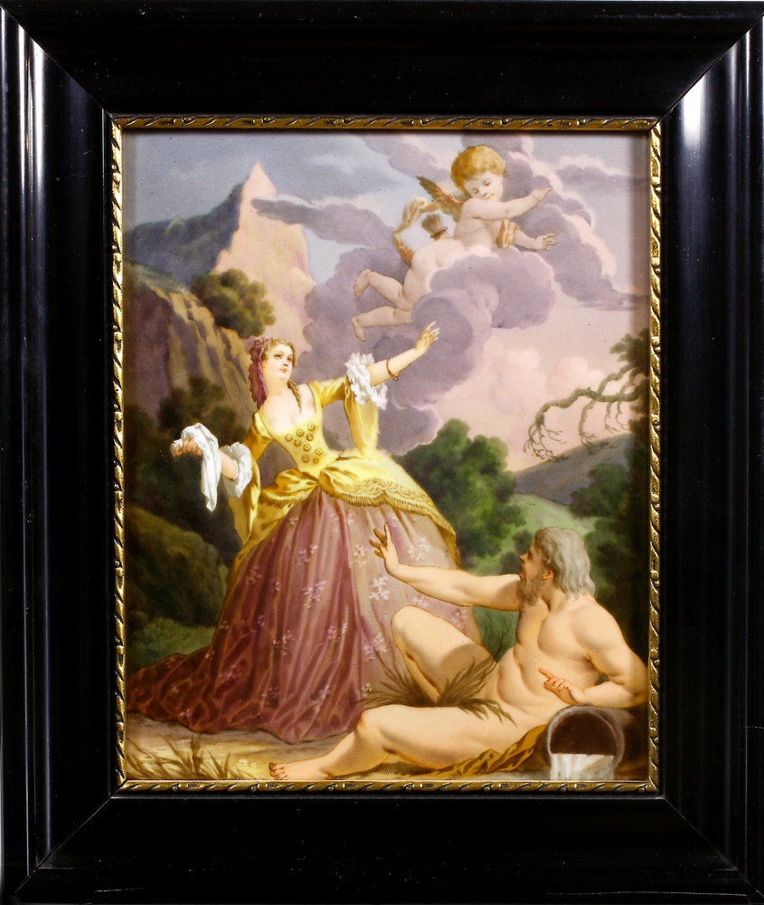 Auktionshaus Quentin Berlin  Porzellan / Fayence Bildplatte  KPM Berlin  20. Jh.