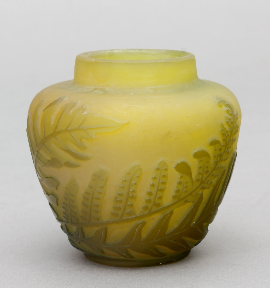 Auktionshaus Quentin Berlin  Glas Vase  Emile Gallé  Nancy Frankreich  1904 