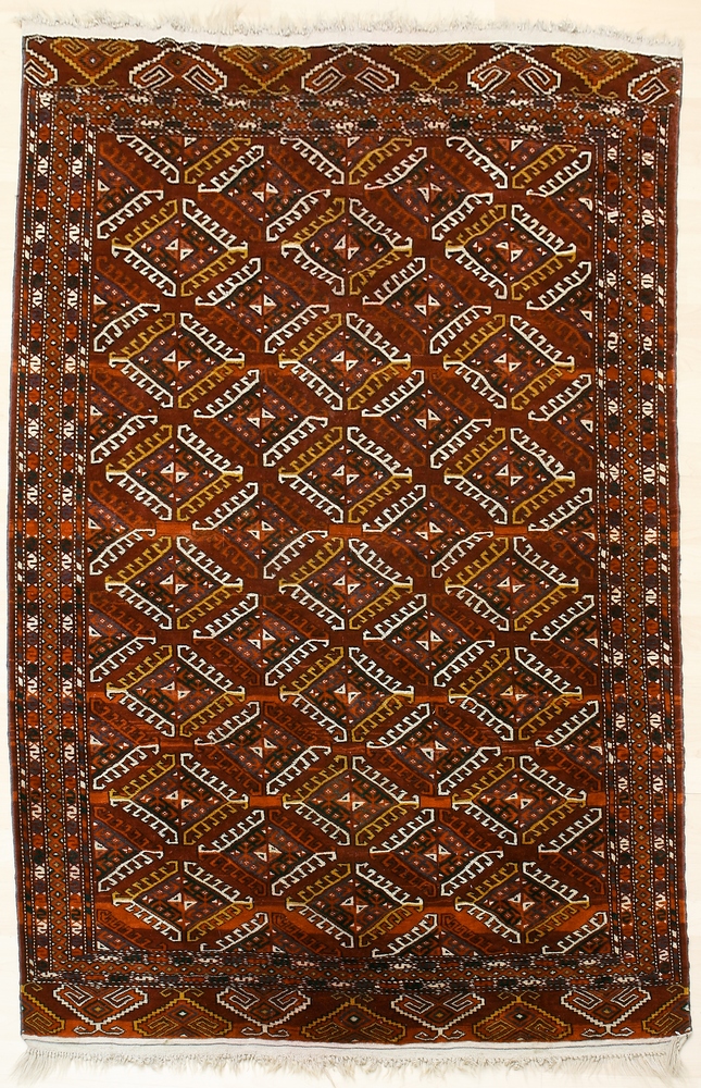 Auktionshaus Quentin Berlin  Möbel / Einrichtungsgegenstände Teppich  BrÃ¼cke  Jomuten-Chaly  Turkmenien  alt bis antik