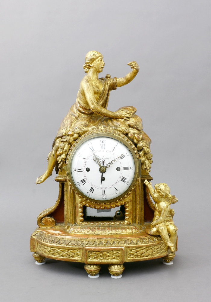 Auktionshaus Quentin Berlin  Möbel / Einrichtungsgegenstände Uhr  Kaminuhr  Wien  Ende 18. Jh.  Joseph Riedl (1736 - 1813)