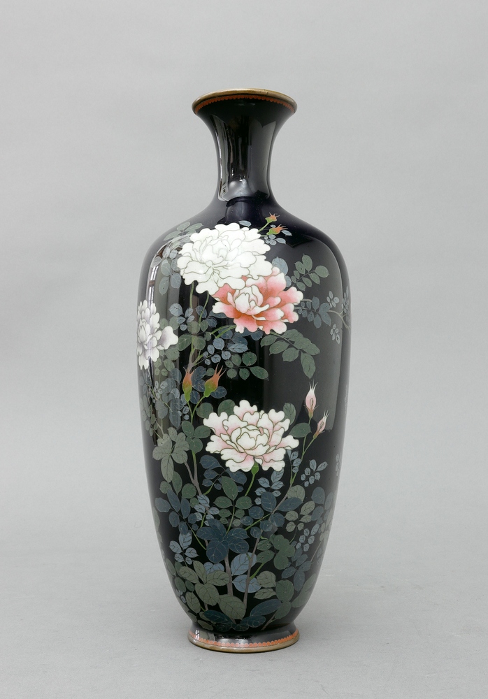 Auktionshaus Quentin Berlin  Asiatika Japan  Vase  Cloisonne  19. Jh.