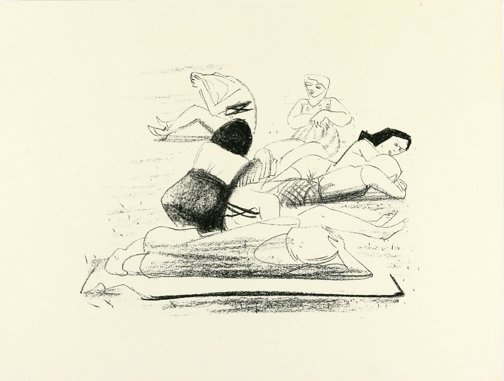 Auktionshaus Quentin Berlin  Künstlergrafik Hegenbarth  Josef  Beim Aktzeichnen. 1953. + 5 Bll.