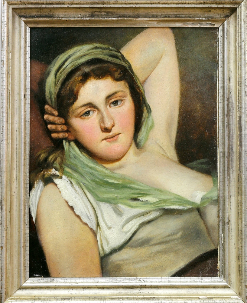 Auktionshaus Quentin Berlin  Gemälde Schlegel  Friedrich August  Bildnis einer jungen Frau