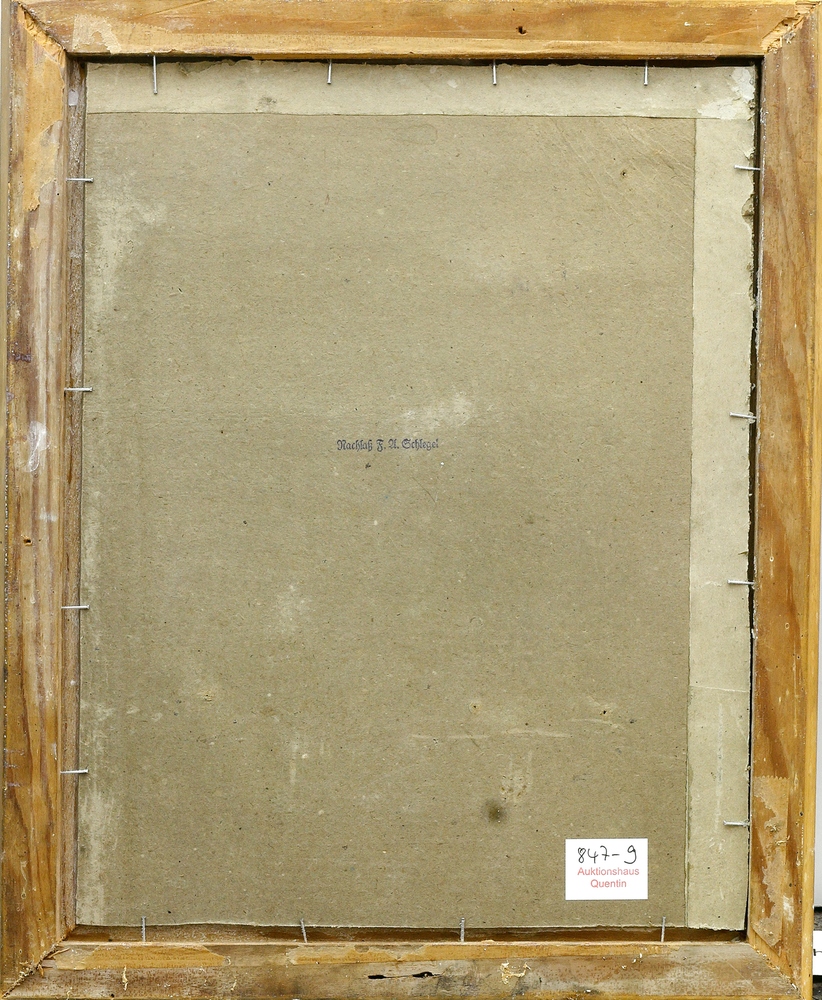 Auktionshaus Quentin Berlin  Gemälde Schlegel  Friedrich August  Bildnis einer jungen Frau