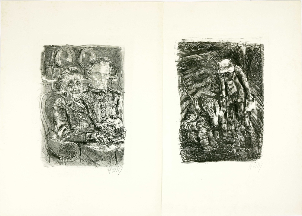 Auktionshaus Quentin Berlin  Künstlergrafik Mappenwerk  Grafik-Edition V. Bernhard Heisig. Krieg