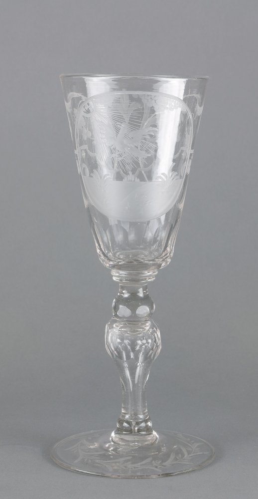 Auktionshaus Quentin Berlin  Glas Kelchglas  Ostdeutschland  nach 1713
