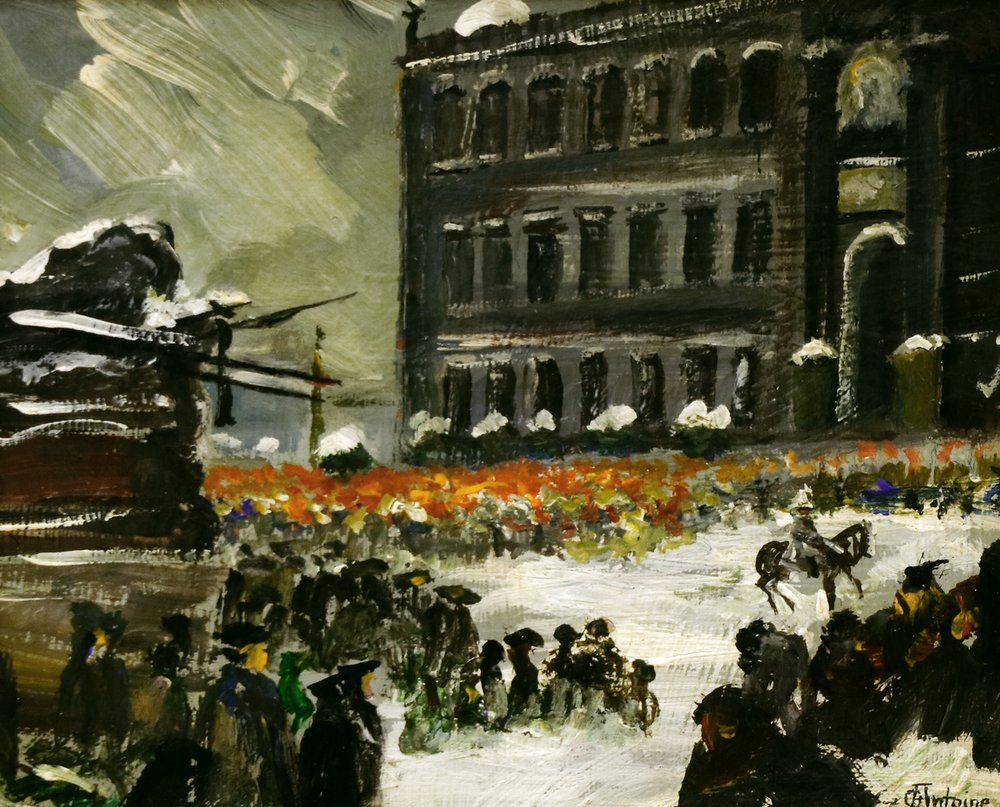 Auktionshaus Quentin Berlin  Gemälde Antoine  Otto  Geburtstagsparade für Wilhelm II. am 27. Januar 1899.
