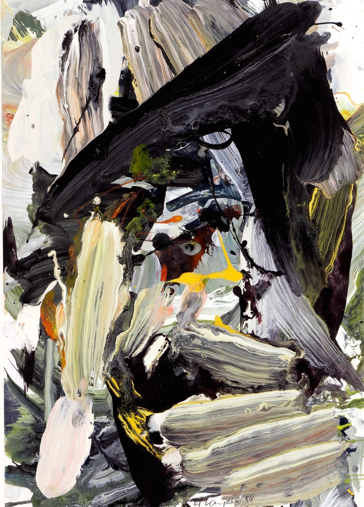 Auktionshaus Quentin Berlin  Gemälde Naujoks  Heino  Ohne Titel. 1988. Gouache.