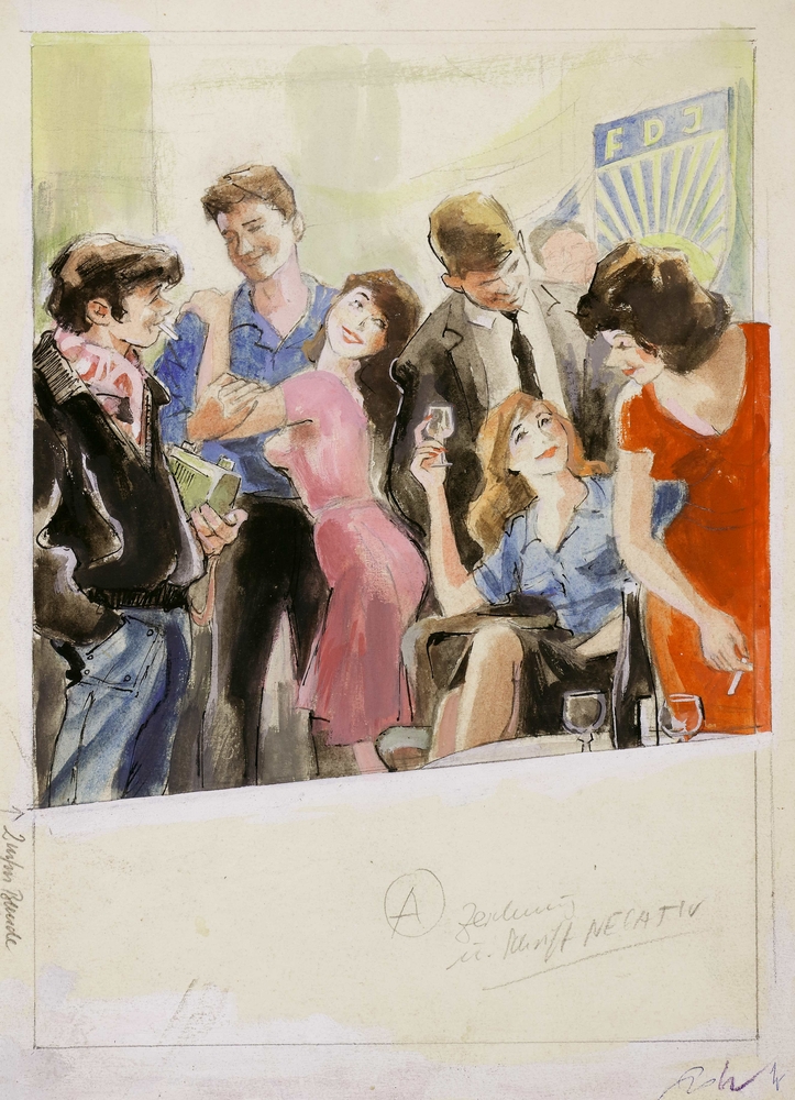 Auktionshaus Quentin Berlin  Zeichnungen Klamann  Kurt  Tanzvergnügen. 10/(19)61