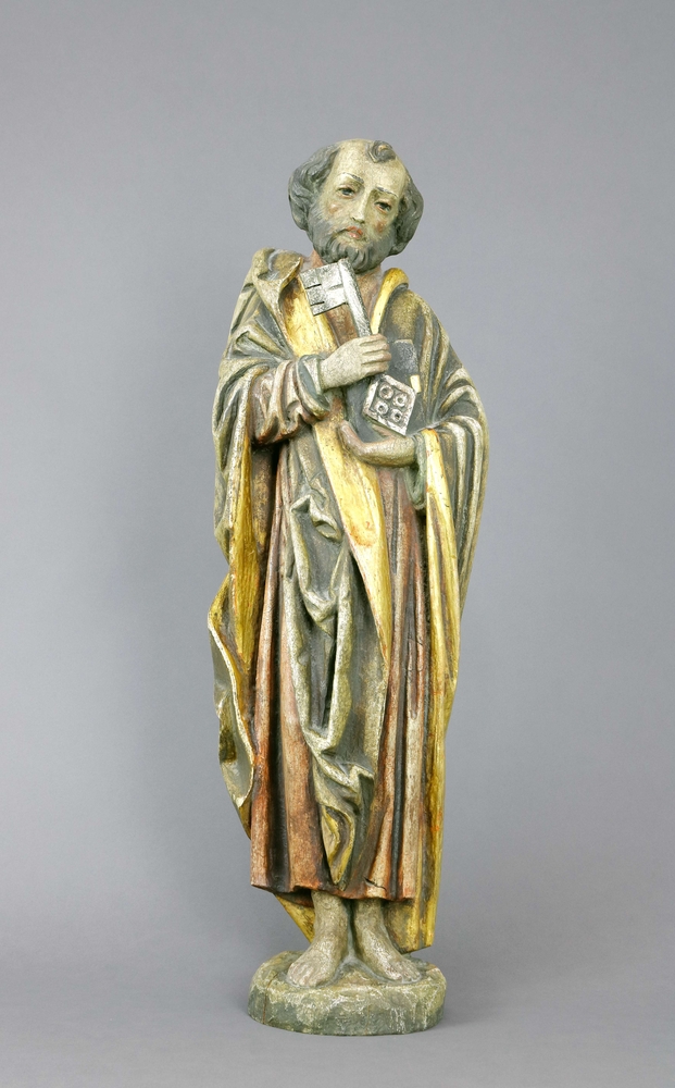 Auktionshaus Quentin Berlin  Skulptur Apostel  Holz  geschnitzt  Petrus