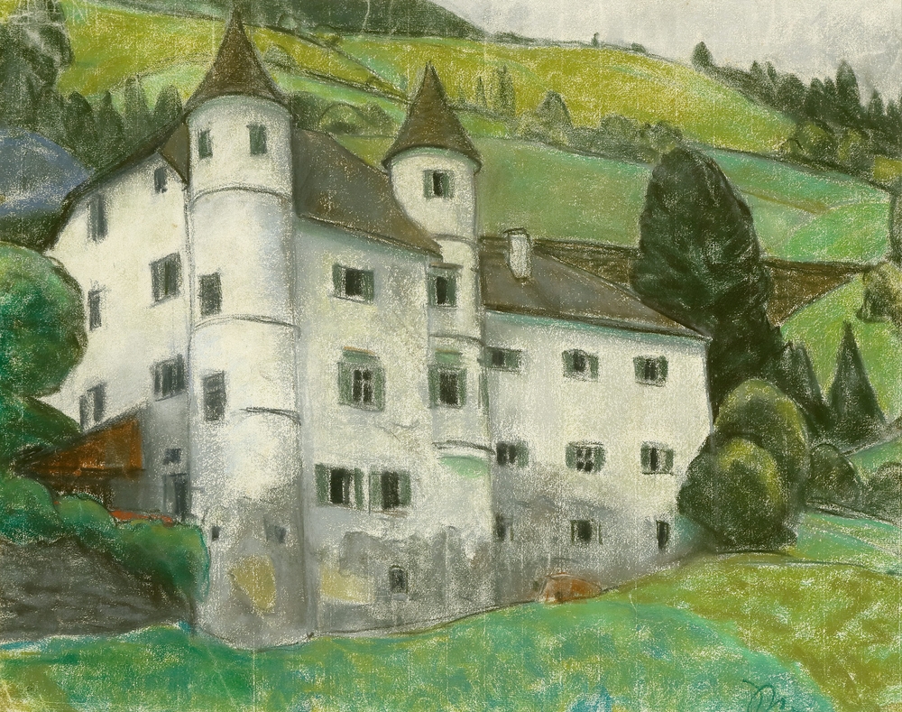 Auktionshaus Quentin Berlin  Zeichnungen Niemeyer  Johannes  Weitmoser Schlößchen (Schloß Tirol) Gasteiner Tal.